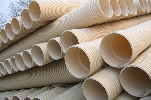 Plastic double-wall corrugated pipe production line