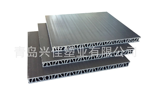 Hollow building template production line