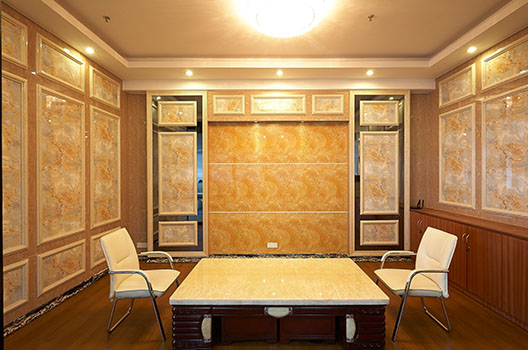 PVCImitation marble decorative board application case